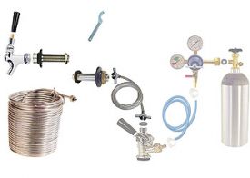 Enlarge Build Your Own 50' Jockey Box Portable Coil Conversion Kit - Left Faucet Mount
