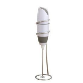 Enlarge Bonjour 53775 Caf� Latte Frother, Battery Powered, White/ Gray