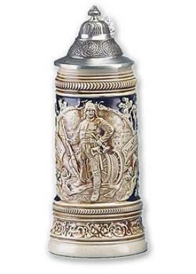 Enlarge Old World Fireman Beer Stein