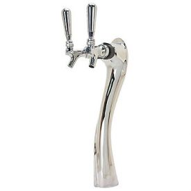 Enlarge 6502-C-A Lucky Beer Tower, 2 Faucet, Chrome Finish, Air Cooled