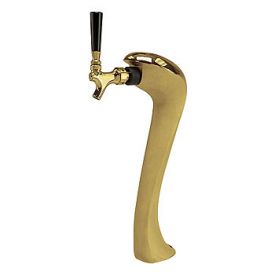 Enlarge 6601-G-A Sexy Beer Tower, 1 Faucet, Gold Finish, Air Cooled