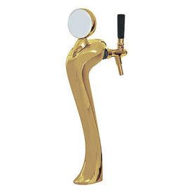 Enlarge 6601-G-A-M Sexy Beer Tower, 1 Faucet, Gold Finish, Air Cooled, Illuminated Medallion
