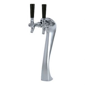 Enlarge 6602-C-A Sexy Beer Tower, 2 Faucet, Chrome Finish, Air Cooled