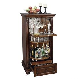 Enlarge Howard Miller 695-078 Cognac Hide-A-Bar Wine & Spirits Cabinet