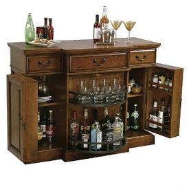 Enlarge Howard Miller 695-084 Shiraz Hide-A-Bar Wine Console