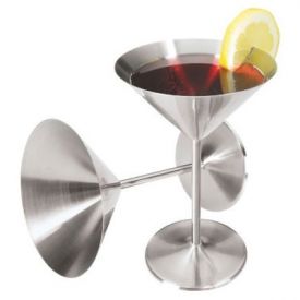 Enlarge Oggi 7108 Stainless Steel 12 oz. Martini Goblet 2 pcs. Set