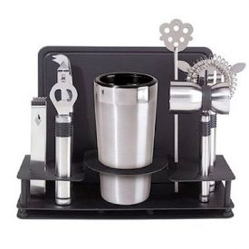 Enlarge Oggi 7150 10 pc. Professional Bar Tool Set w/ Stand and Cutting Board