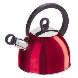 Enlarge Oggi 7188.2 Red Stainless Steel Whistling Kettle
