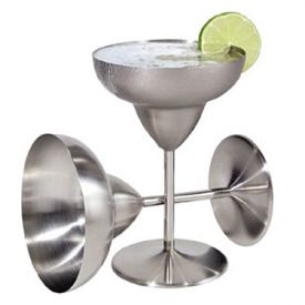 Enlarge Oggi 7202 2 pcs. Stainless Steel Margarita 12 oz. Goblet Set