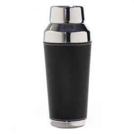 Enlarge Metrokane 7401 VIP Black Faux-Leather Cocktail Shaker