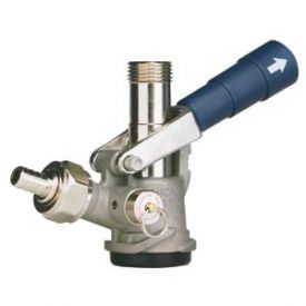 Enlarge D System Keg Tap Coupler w/ Blue Lever Handle- 7485E-B