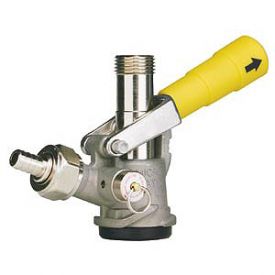 Enlarge 7485E-G - D System Keg Tap Coupler w/ Gold Lever Handle