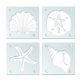Enlarge Shell Current Glass Coaster Set