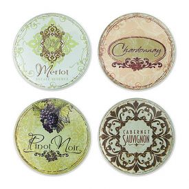 Enlarge Vineyard Glass Coaster Set