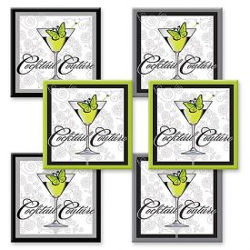 Enlarge Cocktail Couture Coaster Set - Fiberboard