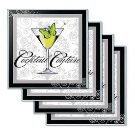 Enlarge Cocktail Couture Glass Coaster Set