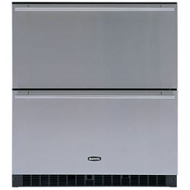 Enlarge Marvel 80RDE-BB-O-WI Sentry Digital Drawer Refrigerator - Black/Custom Overlay Door