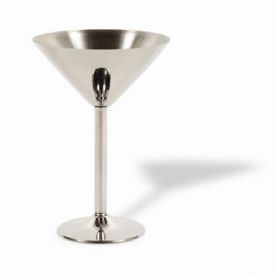 Enlarge Crisp Martini Stainless Steel Glass (Set of 2)