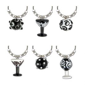 Enlarge Contempo My Glass� Wine Charms