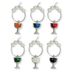 Enlarge Colored Wine Glass My GlassŪ Wine Charms