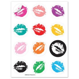 Enlarge Sealed with a Kiss Glass Stick-ems