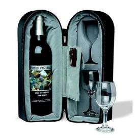 Enlarge Wine Travel Case with Capitano Corkscrew and Foil Cutter