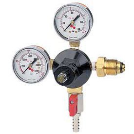 Enlarge 842N - Double Gauge - Nitrogen Beer Regulator - with Shut-Off Valve