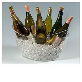 Enlarge Colossus 8-Bottle Clear Acrylic Oval Bucket