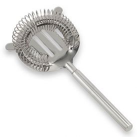 Enlarge Polished Chrome Stainless Steel Cocktail Strainer