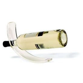 Enlarge Clear Acrylic Curved Single Wine Bottle Stand