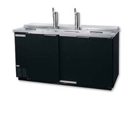 Enlarge Beverage-Air DD68C-1-B Commercial 3-Keg Club Top Kegerator - Black Vinyl