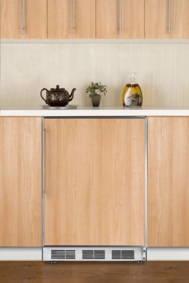 Enlarge Summit ALB651 ADA Refrigerator Freezer - White / Stainless Steel Frame Door