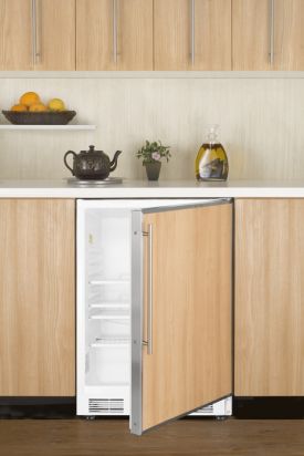 Enlarge Summit ALB751 ADA All Refrigerator - White / Stainless Steel Frame Door & Handle