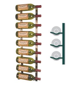Enlarge Vintage View WS31-P - 9 Bottle Vintage View Wine Rack - Platinum Series Finish