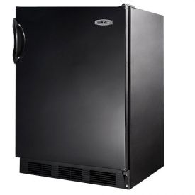 Enlarge Summit AL652B - Black Cabinet / Black Solid Door