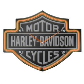 Enlarge Harley-Davidson® HDL-16651 - Etched B&S Shaped Neon Clock