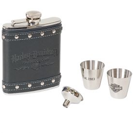 Enlarge Harley Davidson� HDL-18505 - Motorcycles Flask Gift Set