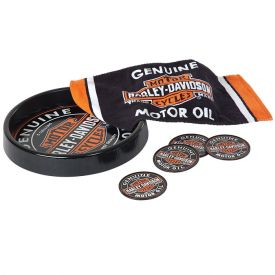Enlarge Harley-Davidson� Oil Can Tray Gift Set - HDL-18506