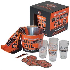 Enlarge Harley-Davidson® HDL-18700 - Oil Can Pint Glass Gift Set