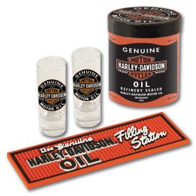 Enlarge Harley-Davidson® HDL-18703 - Oil Can Shot Glass Gift Set