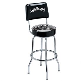 Enlarge Jack Daniel's® JD-30190 - Label Bar Stool with Backrest