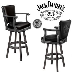 Enlarge Jack Daniel's® JD-33110 - Bar Stool w/ Backrest