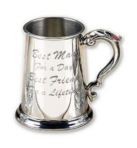 Enlarge Best Man Pewter Beer Tankard
