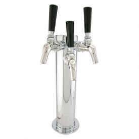 Enlarge Triple Faucet Stainless Steel Draft BeerTower with Perlick 525SS Faucets