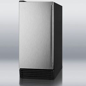 Enlarge Summit BIM44 44 lbs. Built-in Ice Maker - Stainless Steel Door