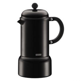 Enlarge Bodum 10617-01 CHAMBORD 6 Cup Black Espresso Maker, 0.35 L.