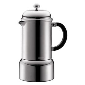 Enlarge Bodum 10617-16 CHAMBORD 6 Cup Chrome Espresso Maker, 0.35 L.