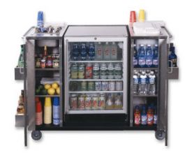 Enlarge Summit CARTOSSCRRC SS Outdoor Serving Cart w/ Refreshment Center