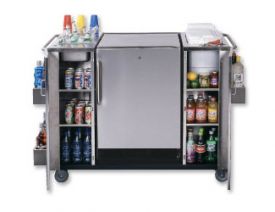 Enlarge Summit CARTOSSPR7 SS Outdoor Serving Cart w/ 5.5 cf All-Refrigerator