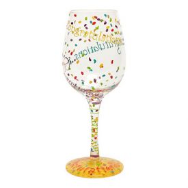 Enlarge Congratulations Wine Glass by Lolita Love My Wine Stemware Collection